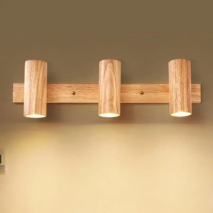 NordicWood - Modern Vägglampa i Valnöt Skandinavisk LED Belysning