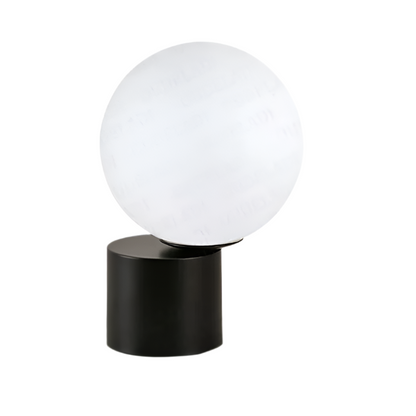GlassGlow – Glaskula Bordslampa med LED-belysning i Modern Design | Nattlampa