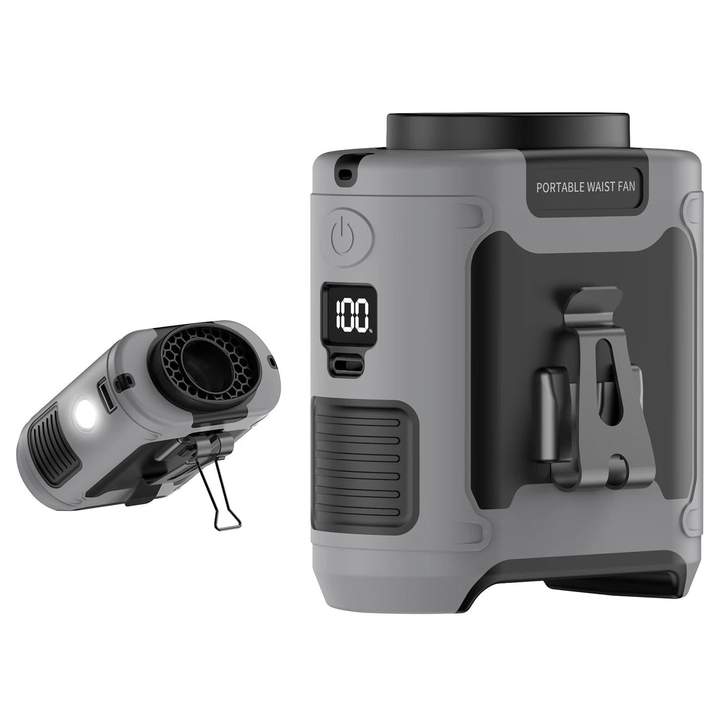 Royaleva 6000mAh Utomhus Bärbar Midje Fläkt för Kall Luft