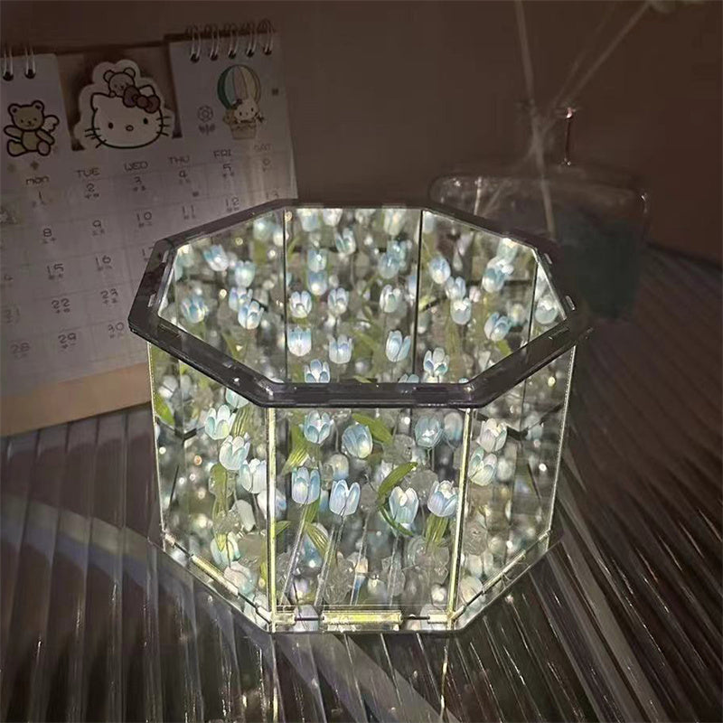 Royallure Tulpan Spegel Nattlampa - 7 Färgval