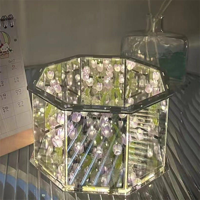 Royallure Tulpan Spegel Nattlampa - 7 Färgval