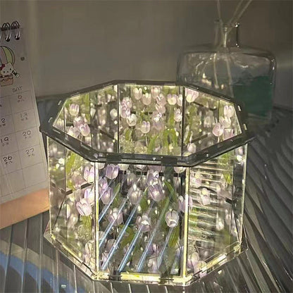 Royallure Tulpan Spegel Nattlampa - 7 Färgval