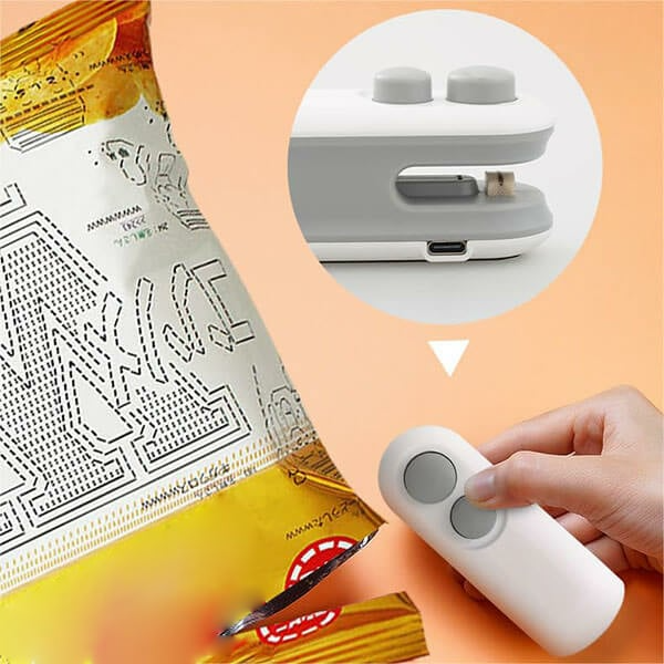 Carvallo - Mini-påseförseglare, Bärbart 2-i-1-verktyg