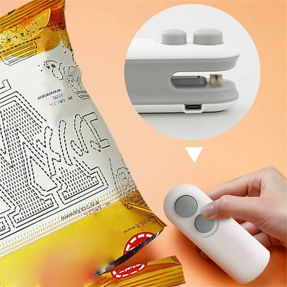 Carvallo - Mini-påseförseglare, Bärbart 2-i-1-verktyg