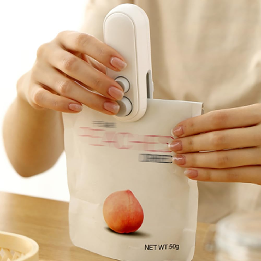 Carvallo - Mini-påseförseglare, Bärbart 2-i-1-verktyg