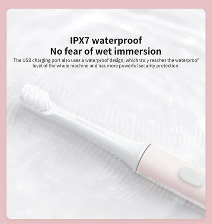 Elektrisk ljudtandborste – Vattentät och USB-uppladdningsbar