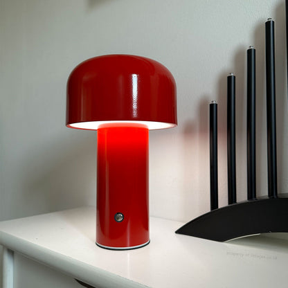 Trådlampad Svampbordslampa | USB-C Uppladdningsbar | 3 Ljusstyrkenivåer | 8&quot; Modern LED Ljus