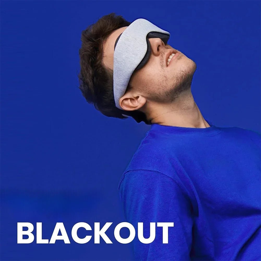 DreamFoam 3D – Ögonmask av minnesskum med justerbara ögonskal.