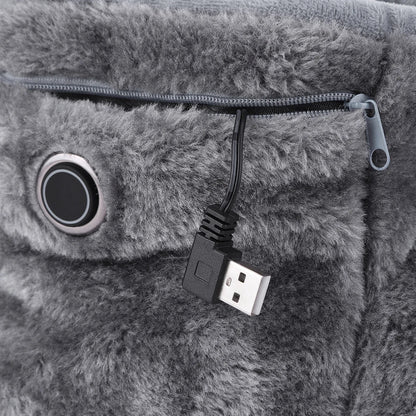 Dreamstep USB-uppvärmda tofflor - Plysch-elektriska inneskor för varma fötter