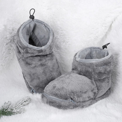 Dreamstep USB-uppvärmda tofflor - Plysch-elektriska inneskor för varma fötter