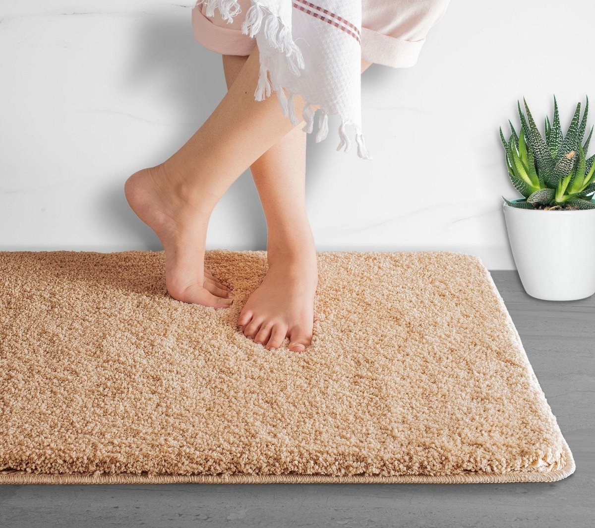 DRYSENSE – Halkfria, ultraabsorberande mikrofiber badmatta för badrumsbekvämlighet