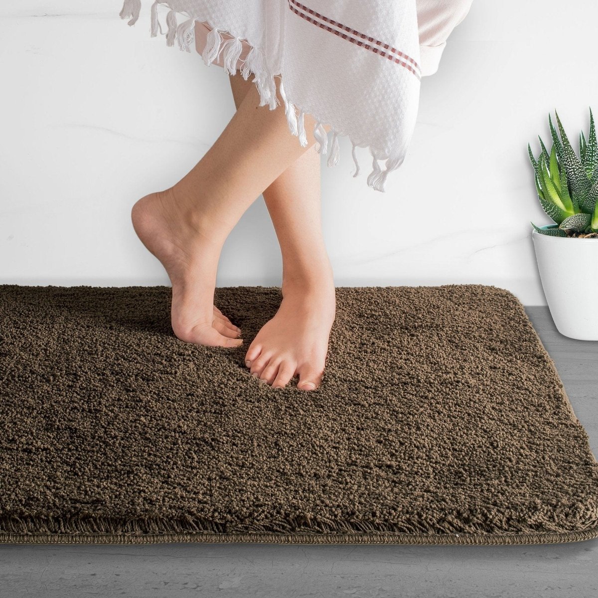 DRYSENSE – Halkfria, ultraabsorberande mikrofiber badmatta för badrumsbekvämlighet