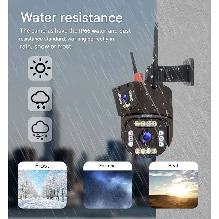 GUARDIAN EYE 4K – Trådlös utomhus säkerhetskamera med solpanel och 10-faldig zoom