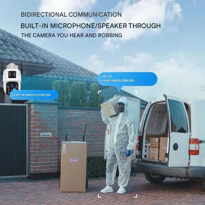 GUARDIAN EYE 4K – Trådlös utomhus säkerhetskamera med solpanel och 10-faldig zoom