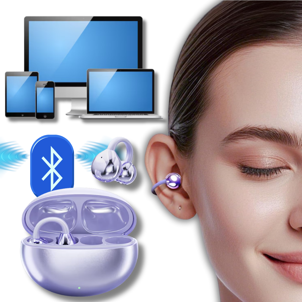 Trådlösa Öppna Öron Bluetooth Clip Hörlurar