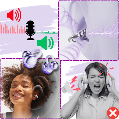 Trådlösa Öppna Öron Bluetooth Clip Hörlurar
