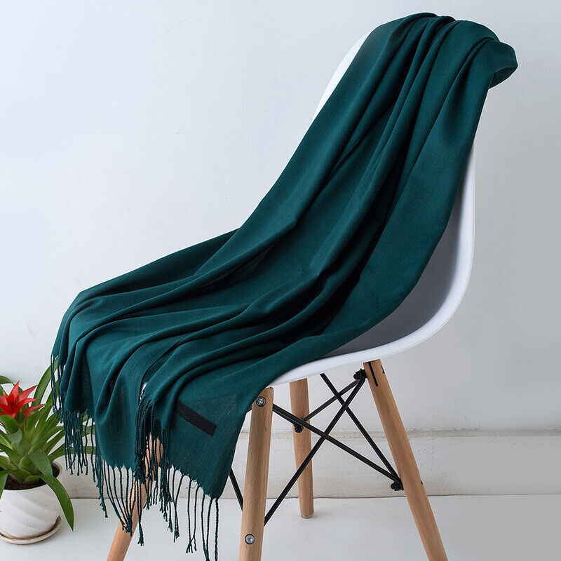 Kashmirscarf för kvinnor Mjuk Lång Vinterwrap