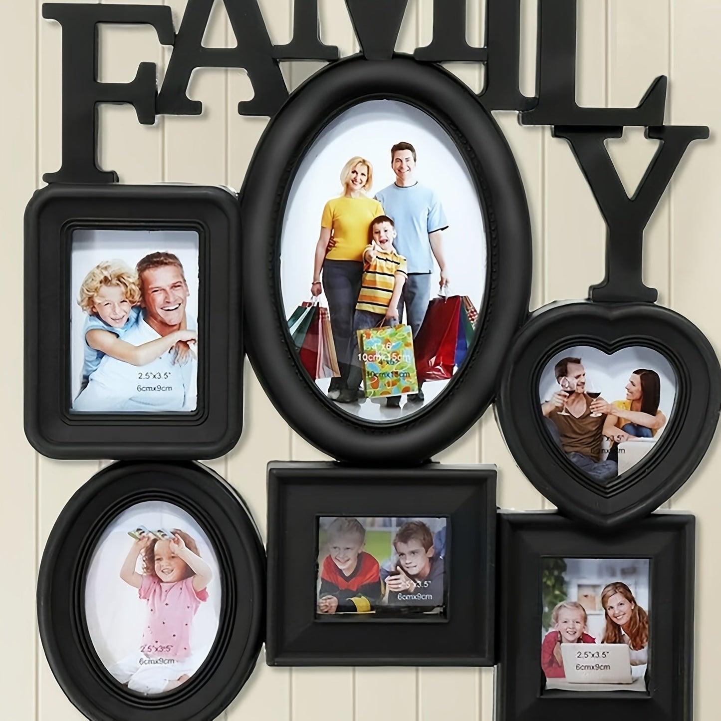 Väggkonst Familjefotoframeset Collage