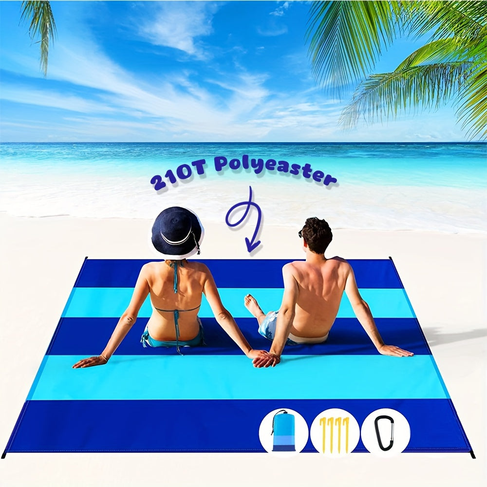 Vattentät Strandfilt | Sandfri Utomhusmatta för Camping