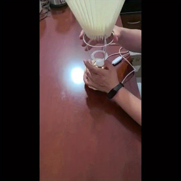 Bambu Vävd Bordslampa - Mysig och Finslipad Design