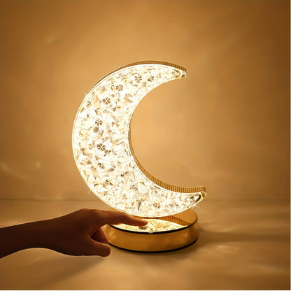 SterLamp - Dimbart Kristallbordslampa med Touchkontroll