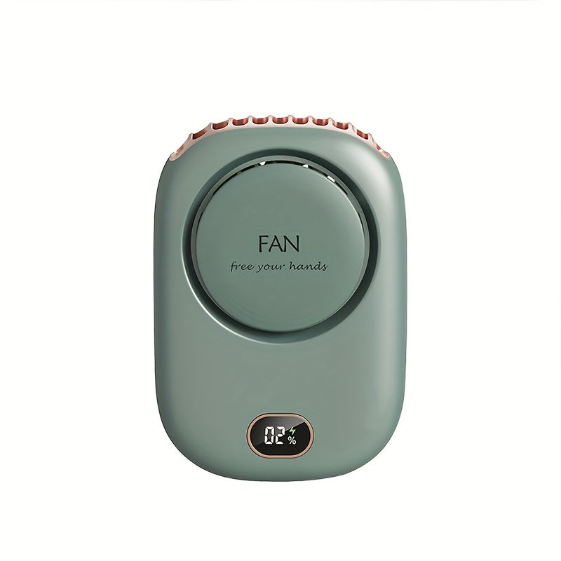 Carvallo Nackventilator BreezyLoop | USB-laddning | 3 hastigheter | 2000 mAh batteri | Handsfree-kylning
