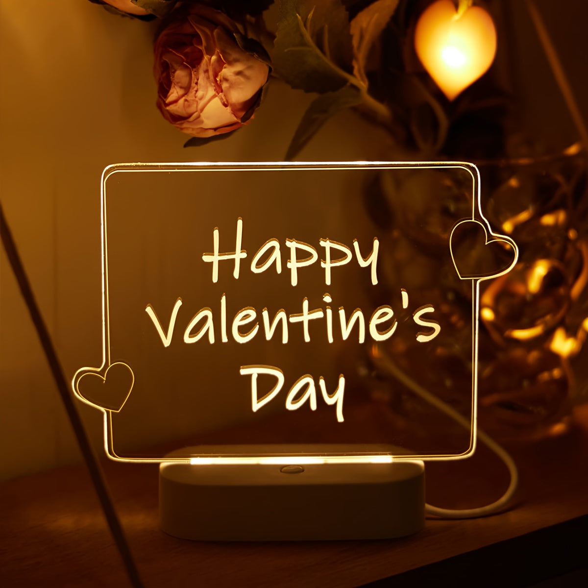 LoveGlow - USB 3D Kärlekshjärta Nattlampa