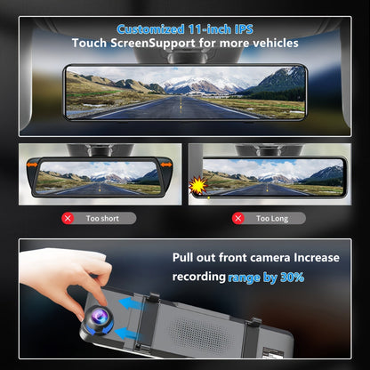 4K Dash Cam Främre &amp; Bakre Inspelning