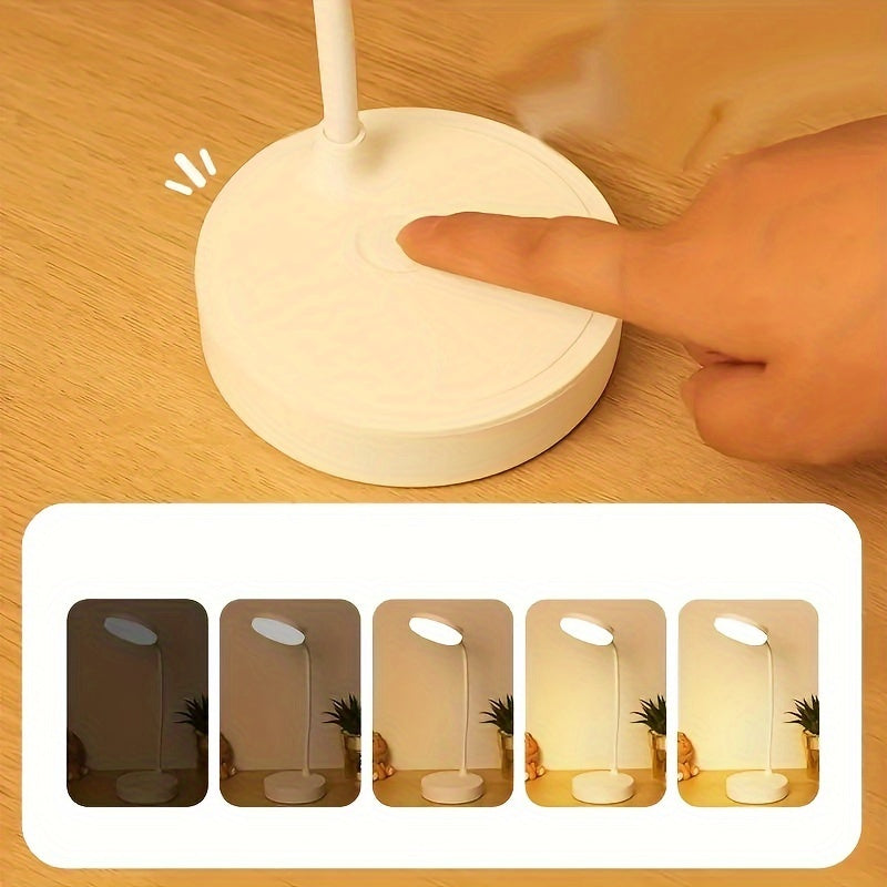 FlexiLight - LED Skrivbordslampa med 3-traps Dämpning och USB-Strömförsörjning