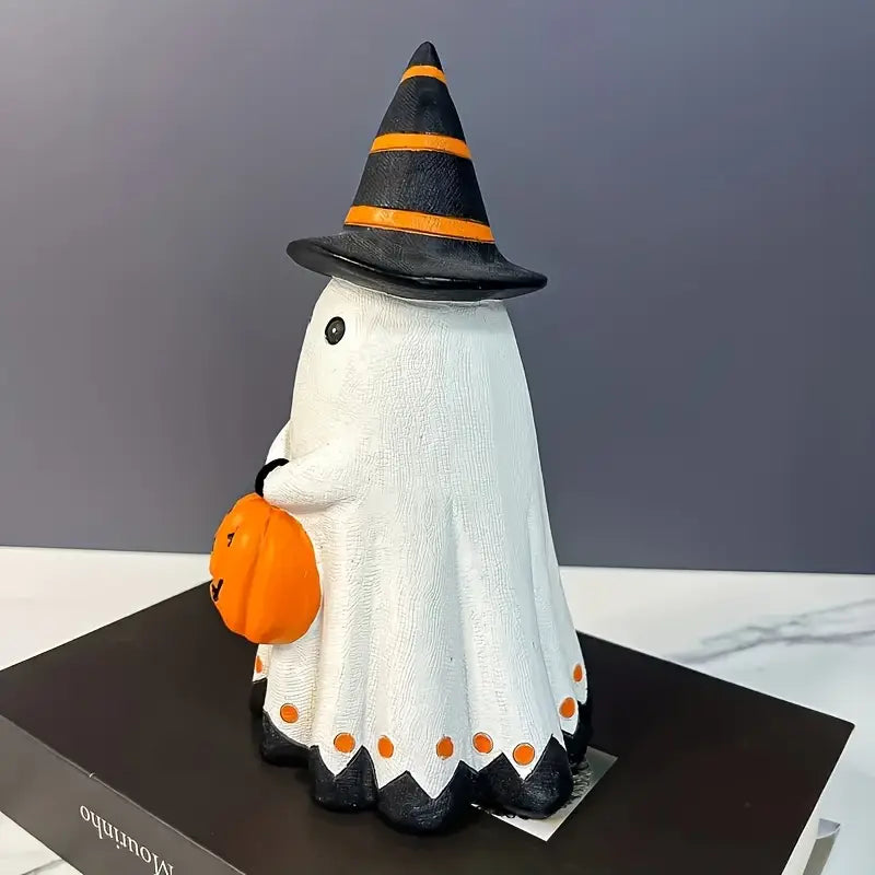 Halloween Pumpa Staty - Dekorationsfigur i Art-Déco-stil av resin