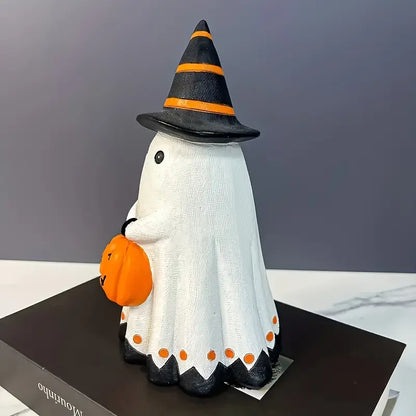 Halloween Pumpa Staty - Dekorationsfigur i Art-Déco-stil av resin