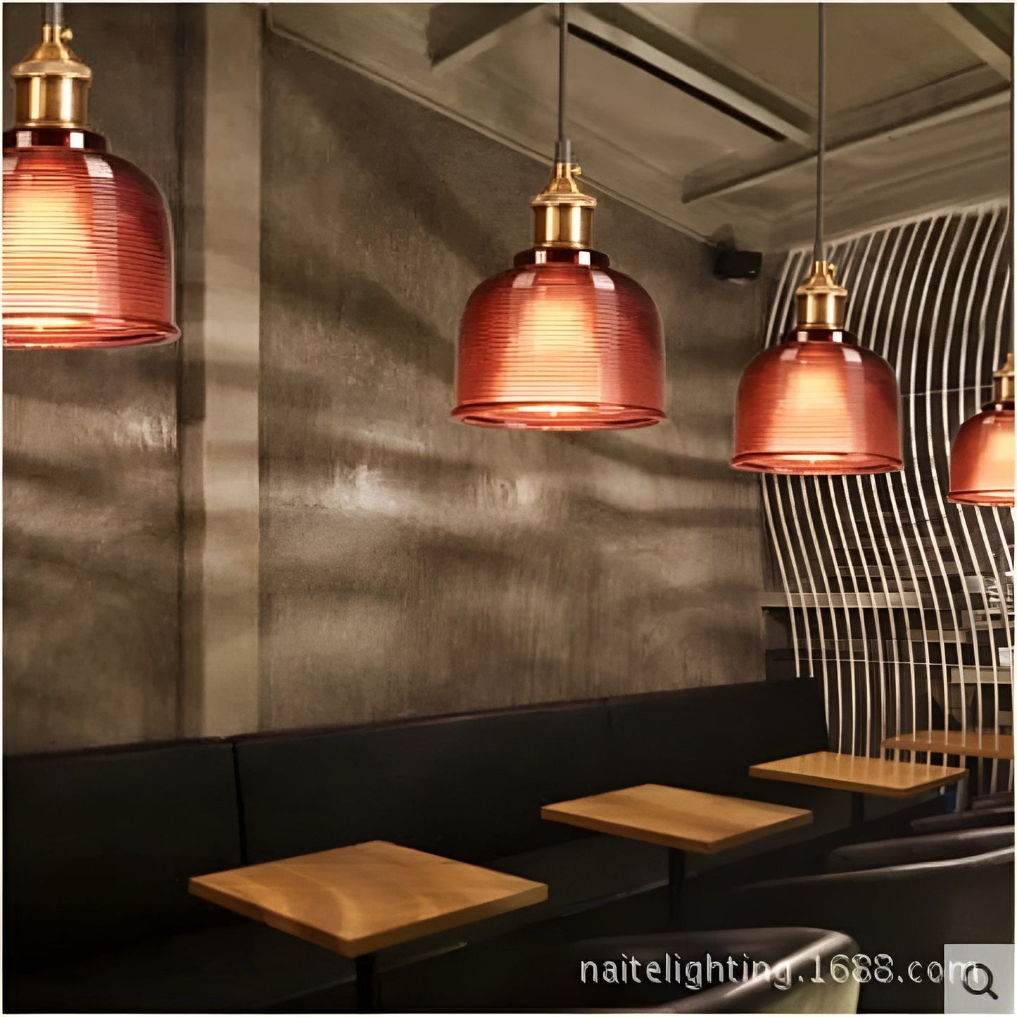 Retro pendel ljus av glas – Stilig hängande lampa för mysiga utrymmen