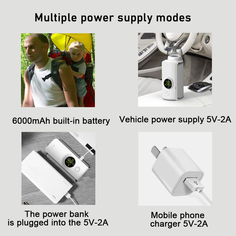 Portabel Flaskvärmare – Kompakt och Bekväm Babymatsflaska Värmare för Användning på Språng