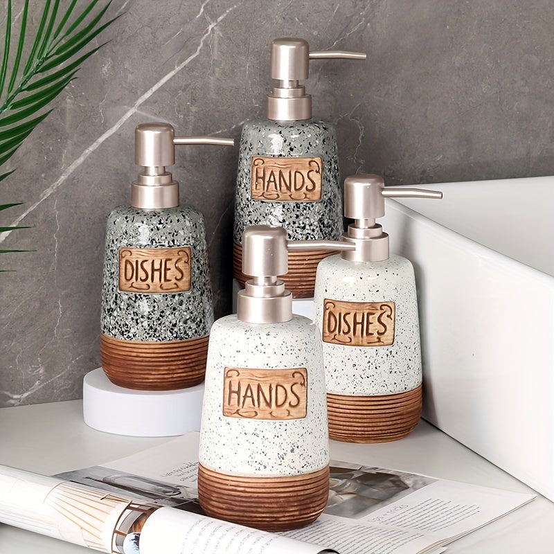 Vintage keramisk tvålbehållare – 420 ml för kök eller badrum