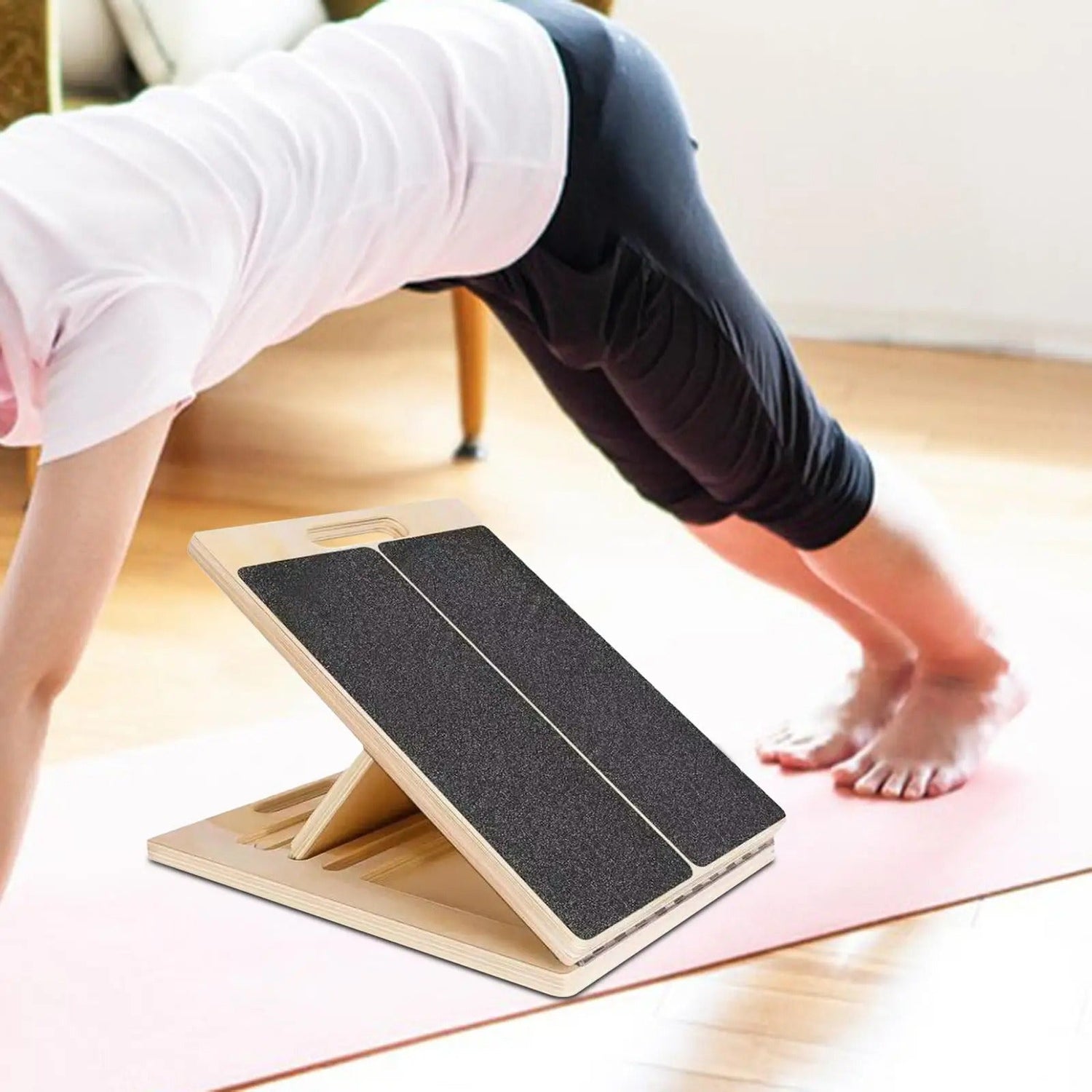 Vadmuskulsträckare – Justerbar Halkfri Lutande Bräda med Fällbar &amp; Bärbar Design för Stretching &amp; Terapi