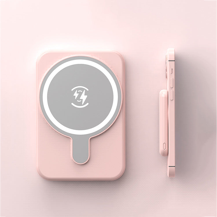 Carvallo Magnetisk Powerbank 5000 mAh | Kompatibel med iPhones | USB-utgång 5 V/2,1 A | Kompakt &amp; Stilig