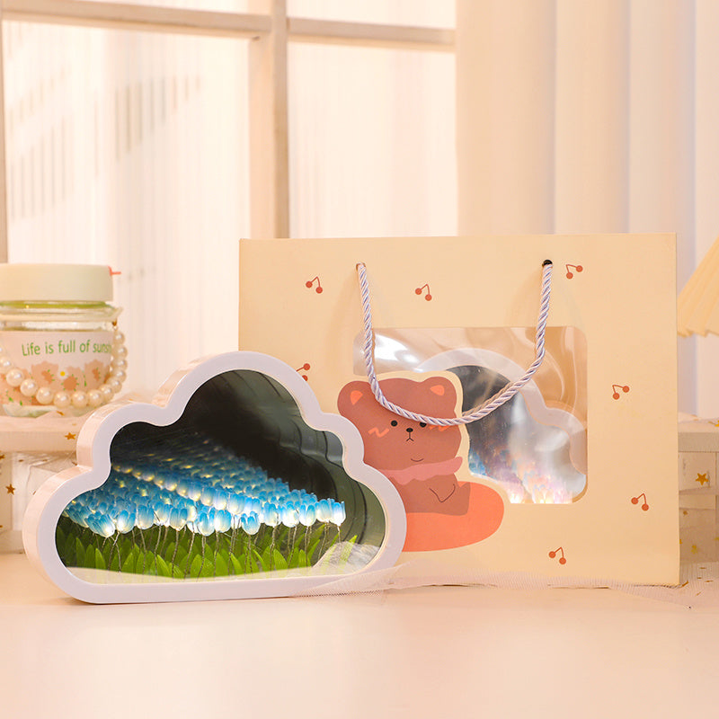 Tulpanlampa - LED Nattljus med Blomdesign