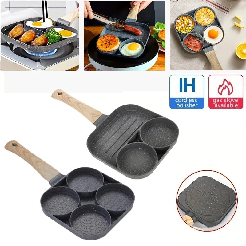 3 i 1 Non Stick Stekpanna - Allt i En Panna