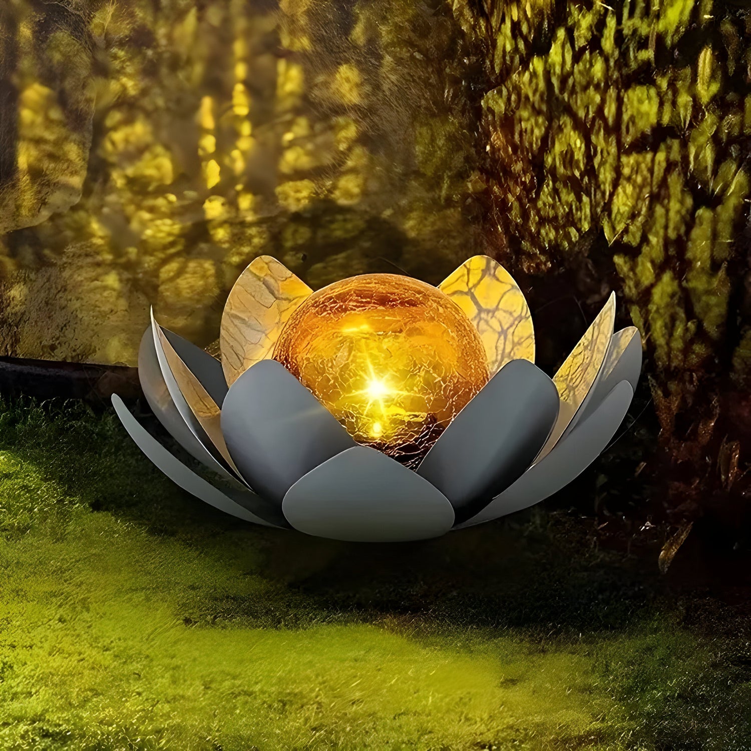 GlowPetal - Solar LED Lotusblomslampa