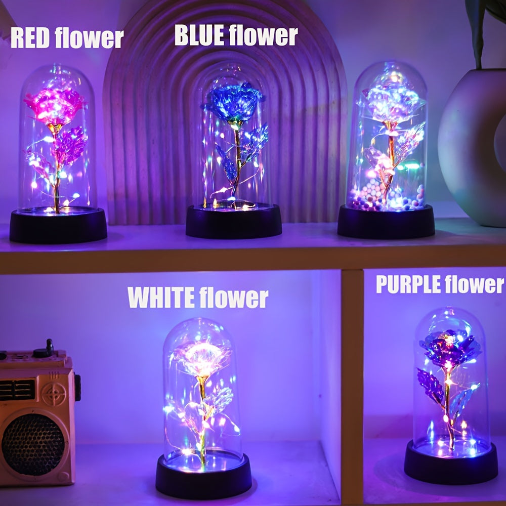 GoldenRose - Elegant Rosablomma Lampa för Gåvor och Dekoration