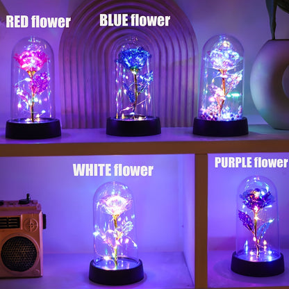 GoldenRose - Elegant Rosablomma Lampa för Gåvor och Dekoration