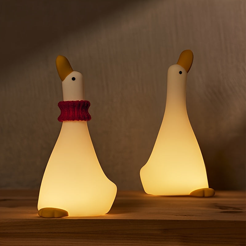 DreamDuck - Silikon Nattlampa med USB Uppladdningsbar Touchsensor och 3 Ljusstyrkor