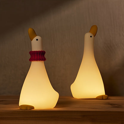 DreamDuck - Silikon Nattlampa med USB Uppladdningsbar Touchsensor och 3 Ljusstyrkor