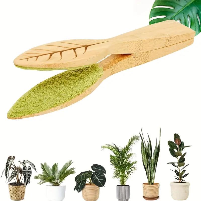 Carvallo Träbladrenare | Mild växtvård utan elektricitet | Ergonomisk & miljövänlig | För inomhus- & utomhusväxter