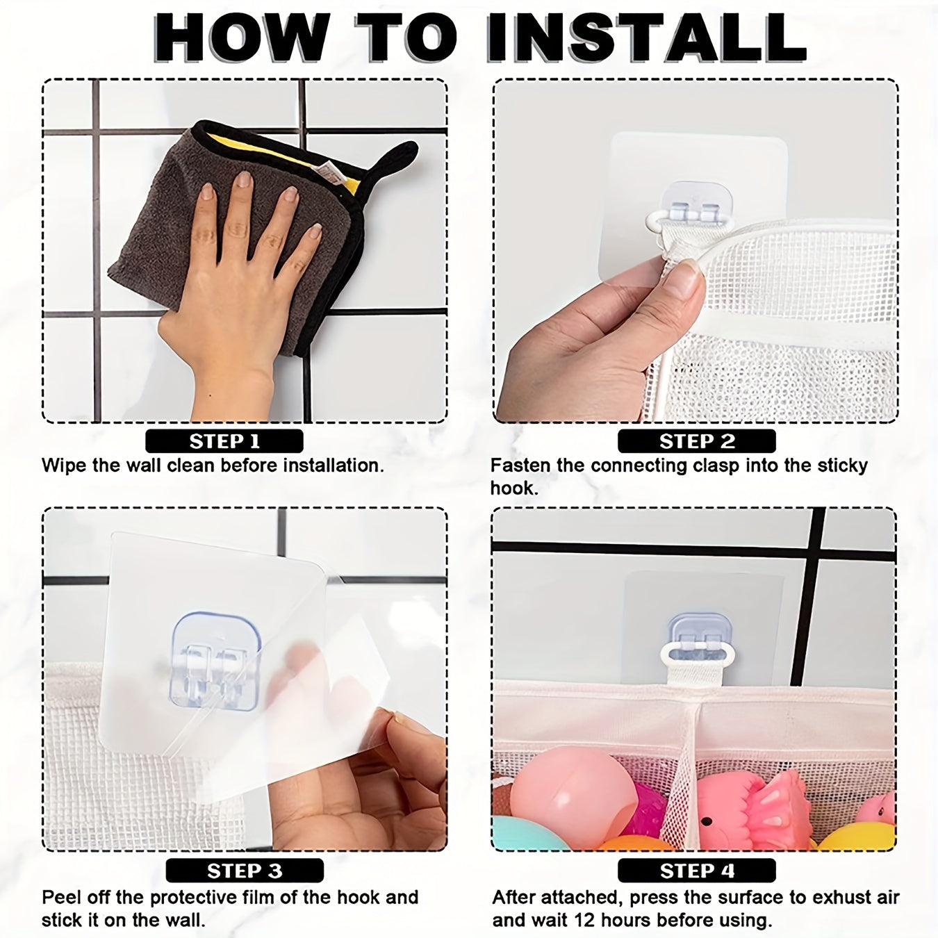 Mesh Badleksaksorganisatör - Perfekt för Ordning