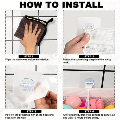 Mesh Badleksaksorganisatör - Perfekt för Ordning