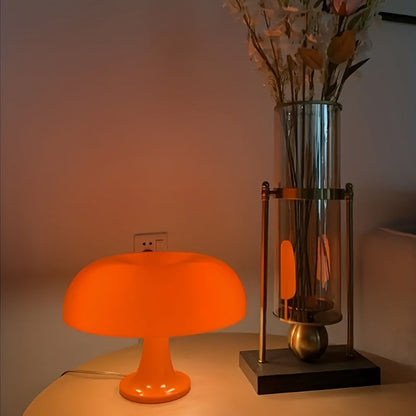 Modern Svamp Bordslampa Ljusstark Orange LED USB