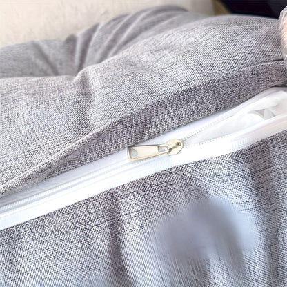 PlushTriangle Kudde – Andas Linne Triangulär Ryggkudde