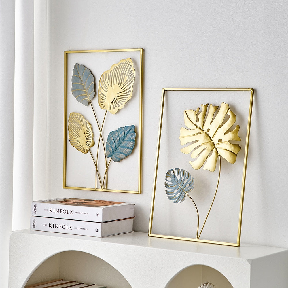 Metal Leaf Väggdekor för Unik Heminredning och Presentidéer