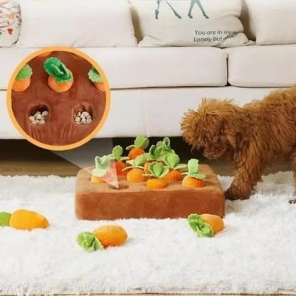 Interaktiv Plush Morots Hundleksak - Morots Snuffle Mat för Hundar